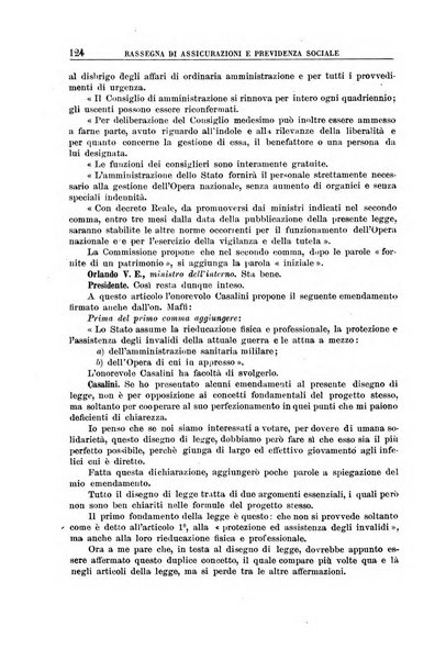 Rassegna di assicurazioni e previdenza sociale bollettino mensile della Cassa nazionale d'assicurazione per gli infortuni degli operai sul lavoro