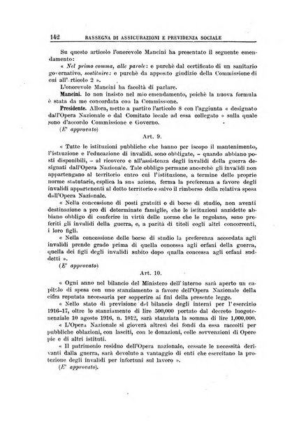 Rassegna di assicurazioni e previdenza sociale bollettino mensile della Cassa nazionale d'assicurazione per gli infortuni degli operai sul lavoro