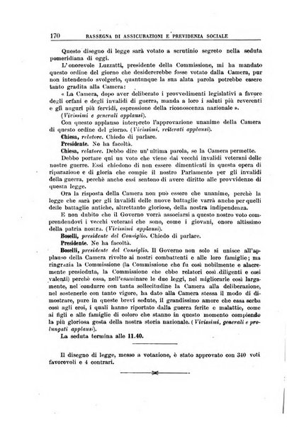 Rassegna di assicurazioni e previdenza sociale bollettino mensile della Cassa nazionale d'assicurazione per gli infortuni degli operai sul lavoro