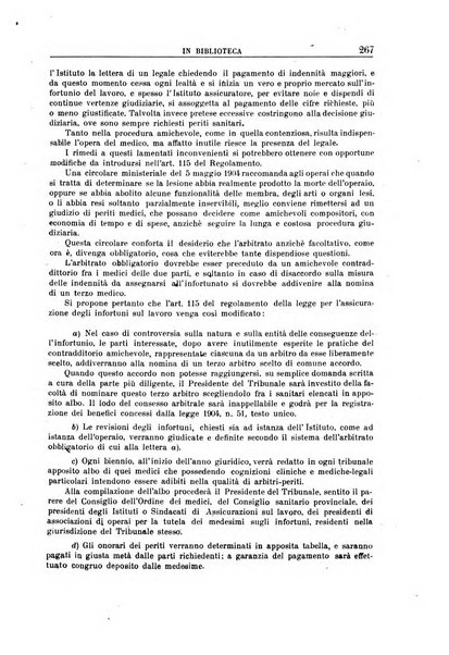 Rassegna di assicurazioni e previdenza sociale bollettino mensile della Cassa nazionale d'assicurazione per gli infortuni degli operai sul lavoro