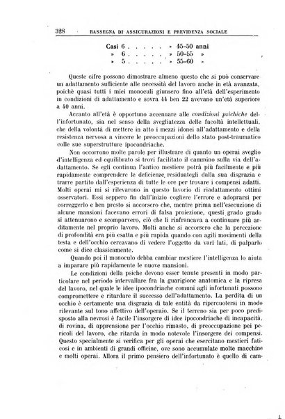 Rassegna di assicurazioni e previdenza sociale bollettino mensile della Cassa nazionale d'assicurazione per gli infortuni degli operai sul lavoro