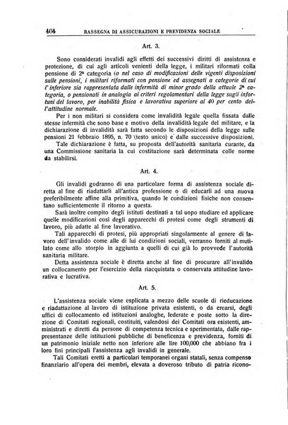 Rassegna di assicurazioni e previdenza sociale bollettino mensile della Cassa nazionale d'assicurazione per gli infortuni degli operai sul lavoro