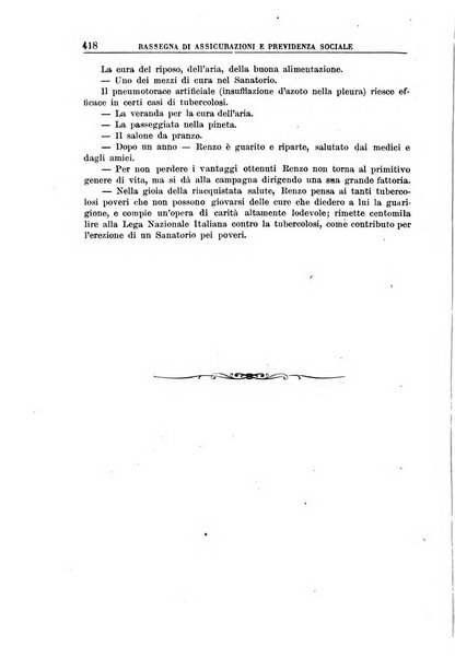 Rassegna di assicurazioni e previdenza sociale bollettino mensile della Cassa nazionale d'assicurazione per gli infortuni degli operai sul lavoro