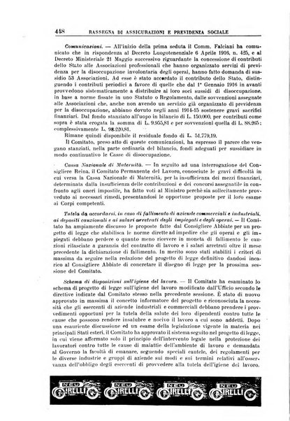 Rassegna di assicurazioni e previdenza sociale bollettino mensile della Cassa nazionale d'assicurazione per gli infortuni degli operai sul lavoro