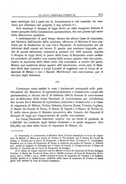 Rassegna di assicurazioni e previdenza sociale bollettino mensile della Cassa nazionale d'assicurazione per gli infortuni degli operai sul lavoro