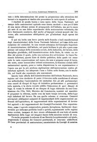 Rassegna di assicurazioni e previdenza sociale bollettino mensile della Cassa nazionale d'assicurazione per gli infortuni degli operai sul lavoro