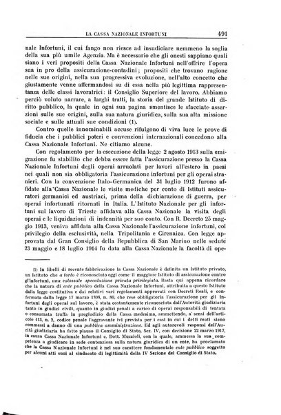 Rassegna di assicurazioni e previdenza sociale bollettino mensile della Cassa nazionale d'assicurazione per gli infortuni degli operai sul lavoro