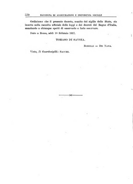 Rassegna di assicurazioni e previdenza sociale bollettino mensile della Cassa nazionale d'assicurazione per gli infortuni degli operai sul lavoro