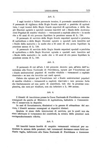 Rassegna di assicurazioni e previdenza sociale bollettino mensile della Cassa nazionale d'assicurazione per gli infortuni degli operai sul lavoro