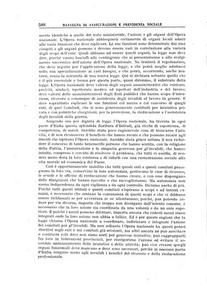 Rassegna di assicurazioni e previdenza sociale bollettino mensile della Cassa nazionale d'assicurazione per gli infortuni degli operai sul lavoro