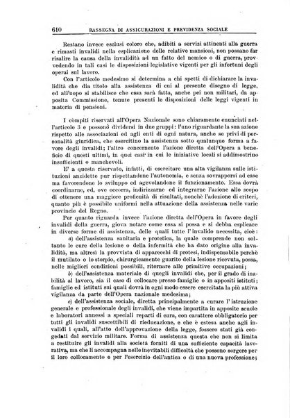 Rassegna di assicurazioni e previdenza sociale bollettino mensile della Cassa nazionale d'assicurazione per gli infortuni degli operai sul lavoro