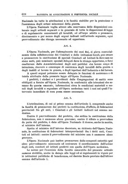 Rassegna di assicurazioni e previdenza sociale bollettino mensile della Cassa nazionale d'assicurazione per gli infortuni degli operai sul lavoro