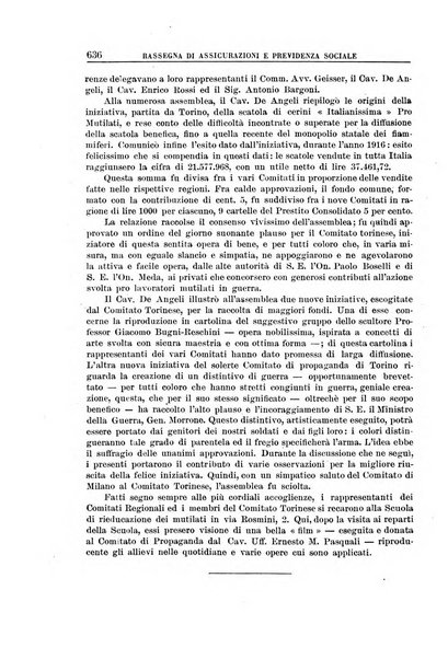 Rassegna di assicurazioni e previdenza sociale bollettino mensile della Cassa nazionale d'assicurazione per gli infortuni degli operai sul lavoro