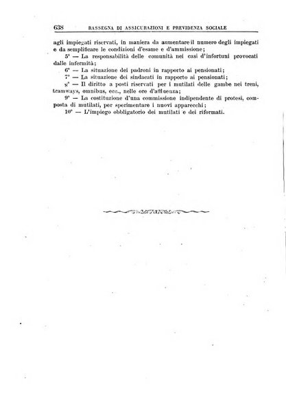 Rassegna di assicurazioni e previdenza sociale bollettino mensile della Cassa nazionale d'assicurazione per gli infortuni degli operai sul lavoro