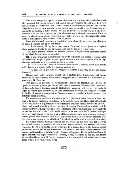 Rassegna di assicurazioni e previdenza sociale bollettino mensile della Cassa nazionale d'assicurazione per gli infortuni degli operai sul lavoro