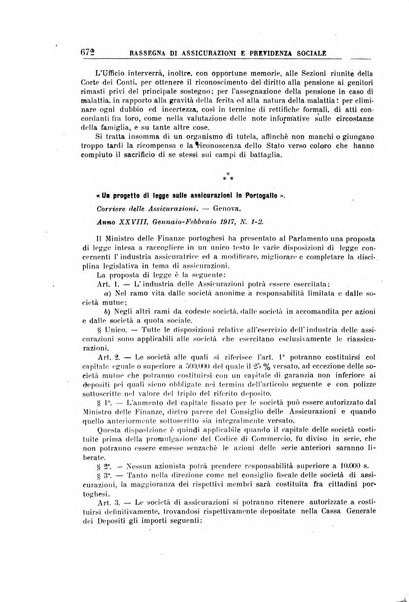 Rassegna di assicurazioni e previdenza sociale bollettino mensile della Cassa nazionale d'assicurazione per gli infortuni degli operai sul lavoro