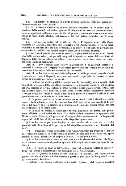 Rassegna di assicurazioni e previdenza sociale bollettino mensile della Cassa nazionale d'assicurazione per gli infortuni degli operai sul lavoro