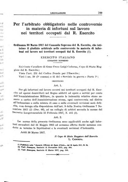 Rassegna di assicurazioni e previdenza sociale bollettino mensile della Cassa nazionale d'assicurazione per gli infortuni degli operai sul lavoro