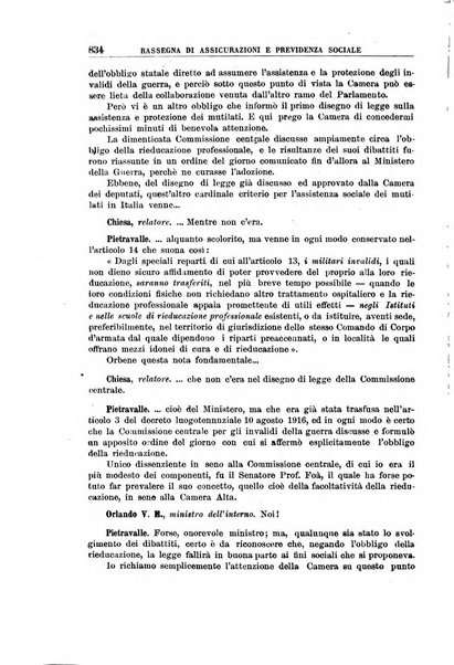 Rassegna di assicurazioni e previdenza sociale bollettino mensile della Cassa nazionale d'assicurazione per gli infortuni degli operai sul lavoro