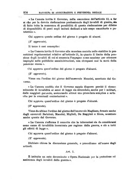 Rassegna di assicurazioni e previdenza sociale bollettino mensile della Cassa nazionale d'assicurazione per gli infortuni degli operai sul lavoro