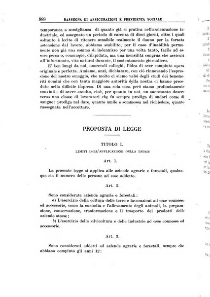 Rassegna di assicurazioni e previdenza sociale bollettino mensile della Cassa nazionale d'assicurazione per gli infortuni degli operai sul lavoro