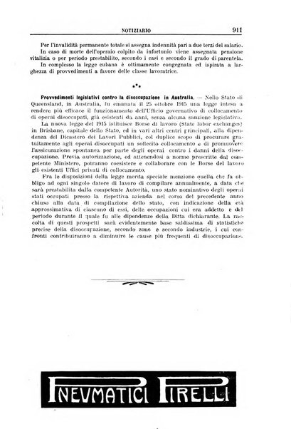 Rassegna di assicurazioni e previdenza sociale bollettino mensile della Cassa nazionale d'assicurazione per gli infortuni degli operai sul lavoro