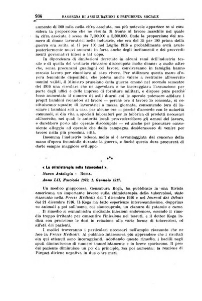 Rassegna di assicurazioni e previdenza sociale bollettino mensile della Cassa nazionale d'assicurazione per gli infortuni degli operai sul lavoro