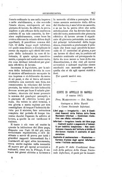 Rassegna di assicurazioni e previdenza sociale bollettino mensile della Cassa nazionale d'assicurazione per gli infortuni degli operai sul lavoro