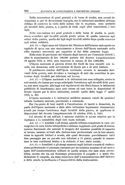 Rassegna di assicurazioni e previdenza sociale bollettino mensile della Cassa nazionale d'assicurazione per gli infortuni degli operai sul lavoro