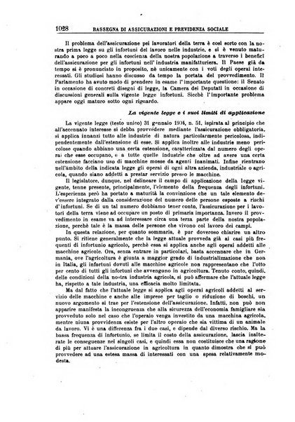 Rassegna di assicurazioni e previdenza sociale bollettino mensile della Cassa nazionale d'assicurazione per gli infortuni degli operai sul lavoro