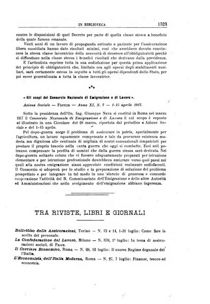 Rassegna di assicurazioni e previdenza sociale bollettino mensile della Cassa nazionale d'assicurazione per gli infortuni degli operai sul lavoro