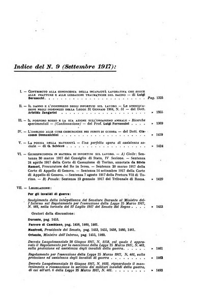 Rassegna di assicurazioni e previdenza sociale bollettino mensile della Cassa nazionale d'assicurazione per gli infortuni degli operai sul lavoro