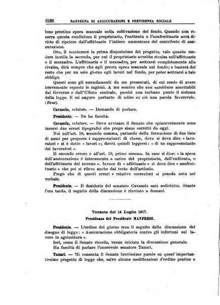 Rassegna di assicurazioni e previdenza sociale bollettino mensile della Cassa nazionale d'assicurazione per gli infortuni degli operai sul lavoro