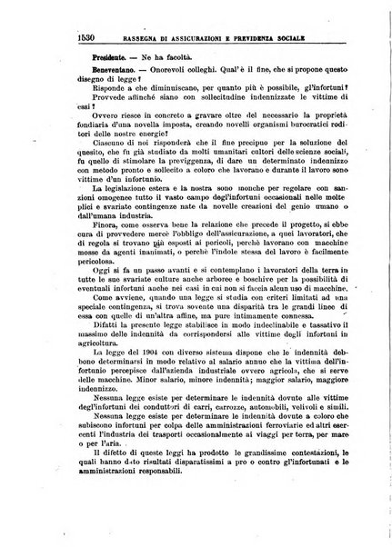 Rassegna di assicurazioni e previdenza sociale bollettino mensile della Cassa nazionale d'assicurazione per gli infortuni degli operai sul lavoro