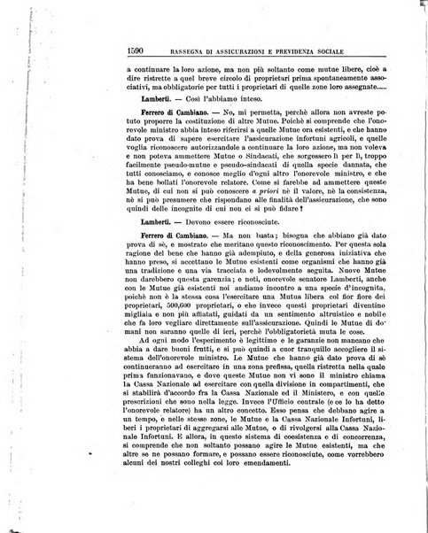 Rassegna di assicurazioni e previdenza sociale bollettino mensile della Cassa nazionale d'assicurazione per gli infortuni degli operai sul lavoro