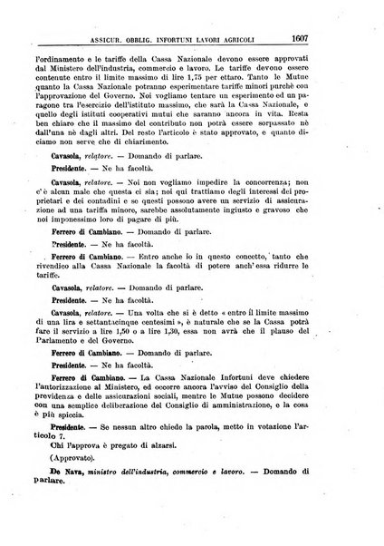 Rassegna di assicurazioni e previdenza sociale bollettino mensile della Cassa nazionale d'assicurazione per gli infortuni degli operai sul lavoro