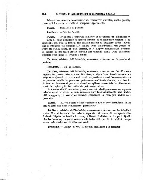 Rassegna di assicurazioni e previdenza sociale bollettino mensile della Cassa nazionale d'assicurazione per gli infortuni degli operai sul lavoro