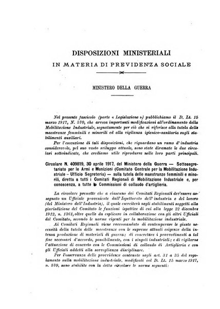 Rassegna di assicurazioni e previdenza sociale bollettino mensile della Cassa nazionale d'assicurazione per gli infortuni degli operai sul lavoro