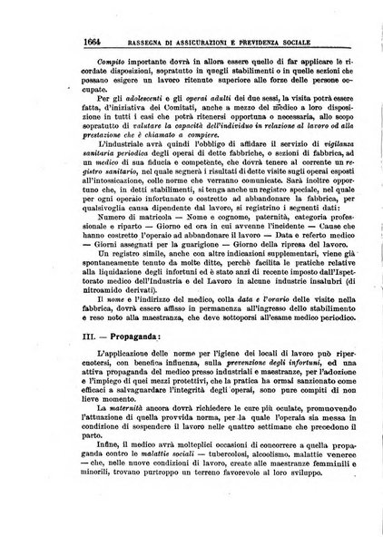 Rassegna di assicurazioni e previdenza sociale bollettino mensile della Cassa nazionale d'assicurazione per gli infortuni degli operai sul lavoro