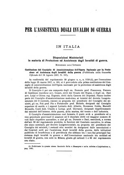 Rassegna di assicurazioni e previdenza sociale bollettino mensile della Cassa nazionale d'assicurazione per gli infortuni degli operai sul lavoro