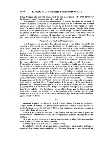 Rassegna di assicurazioni e previdenza sociale bollettino mensile della Cassa nazionale d'assicurazione per gli infortuni degli operai sul lavoro