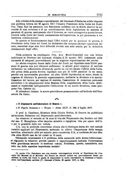 Rassegna di assicurazioni e previdenza sociale bollettino mensile della Cassa nazionale d'assicurazione per gli infortuni degli operai sul lavoro