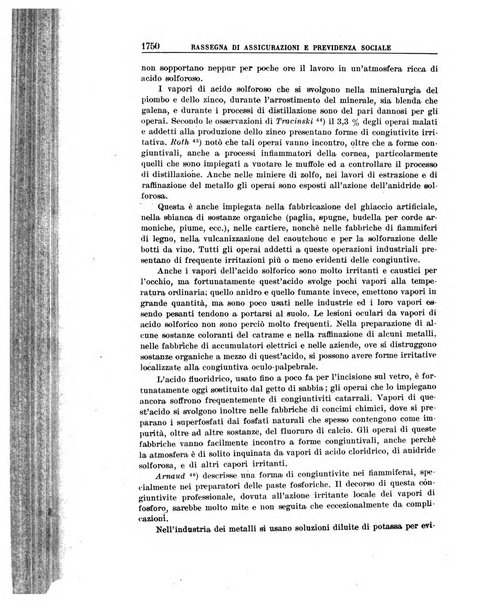 Rassegna di assicurazioni e previdenza sociale bollettino mensile della Cassa nazionale d'assicurazione per gli infortuni degli operai sul lavoro