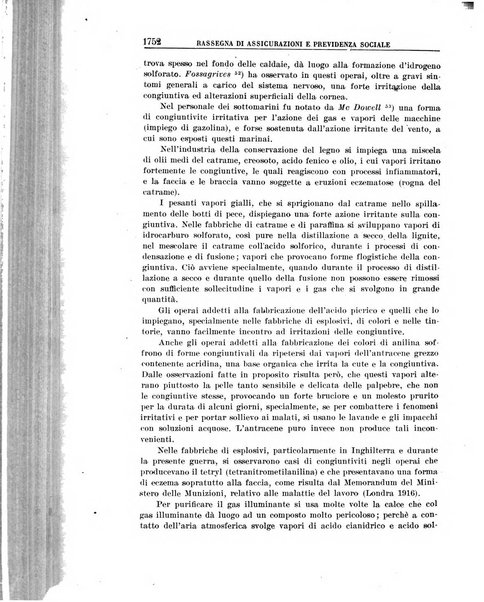 Rassegna di assicurazioni e previdenza sociale bollettino mensile della Cassa nazionale d'assicurazione per gli infortuni degli operai sul lavoro