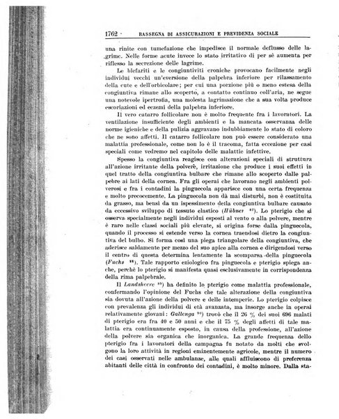 Rassegna di assicurazioni e previdenza sociale bollettino mensile della Cassa nazionale d'assicurazione per gli infortuni degli operai sul lavoro