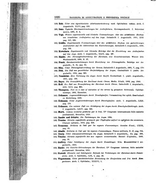 Rassegna di assicurazioni e previdenza sociale bollettino mensile della Cassa nazionale d'assicurazione per gli infortuni degli operai sul lavoro