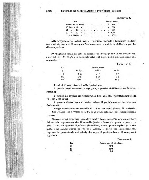 Rassegna di assicurazioni e previdenza sociale bollettino mensile della Cassa nazionale d'assicurazione per gli infortuni degli operai sul lavoro