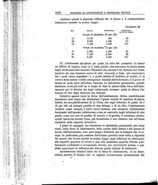 Rassegna di assicurazioni e previdenza sociale bollettino mensile della Cassa nazionale d'assicurazione per gli infortuni degli operai sul lavoro