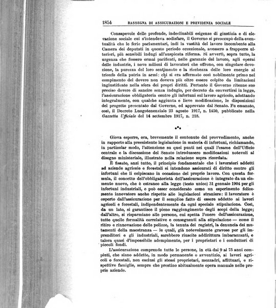 Rassegna di assicurazioni e previdenza sociale bollettino mensile della Cassa nazionale d'assicurazione per gli infortuni degli operai sul lavoro