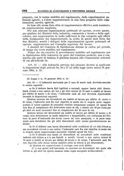 Rassegna di assicurazioni e previdenza sociale bollettino mensile della Cassa nazionale d'assicurazione per gli infortuni degli operai sul lavoro